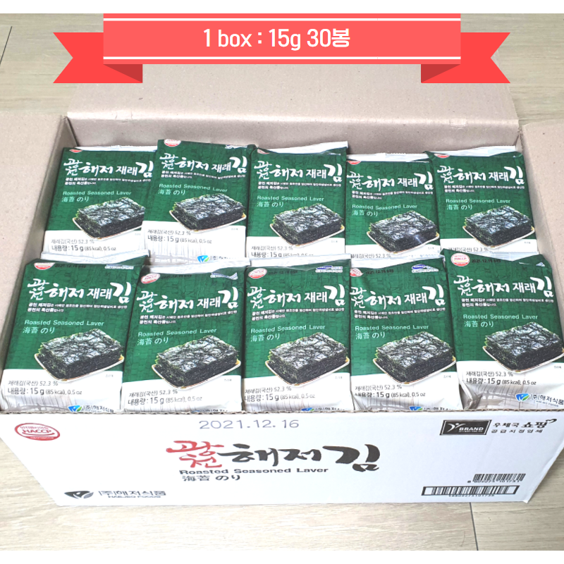 광천김 식탁김 1box (15g*30봉)